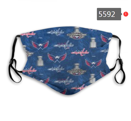 2020 NHL Washington Capitals Dust mask with filter->nhl dust mask->Sports Accessory